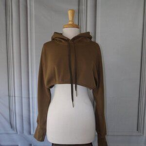 Total Eclipse Long Sleeve Layer Cropped Hoodie